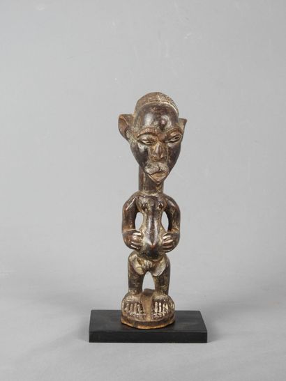 Statuette d'ancêtre en bois sculpté, Côte...
