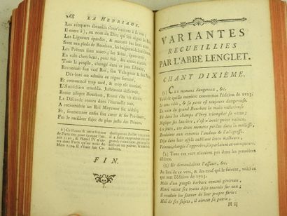VOLTAIRE. La Henriade. Neufchâtel, Sans nom...