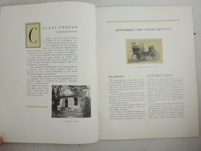 [AUTOMOBILIA]. Les usines Renault 1898-1919....