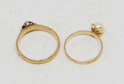 Reunion of two young girl's rings set in...