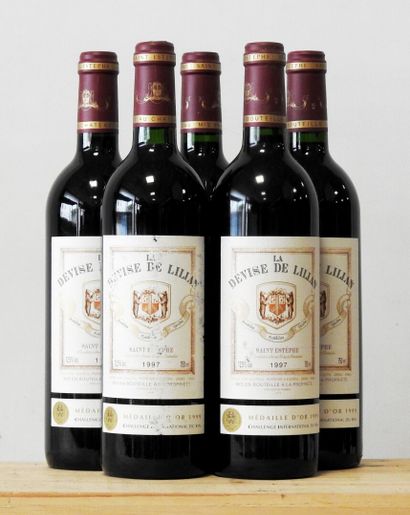 5 bottles 
Château Lilian Ladouys - La devise...