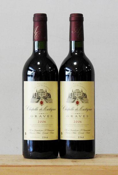 2 bottles
Chapelle de Martignac - Graves...