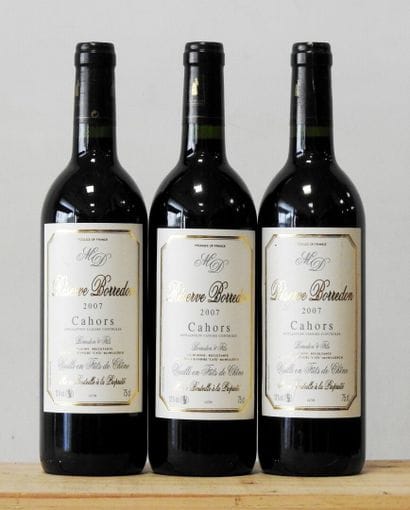 3 bottles
Réserve Borredon - Cahors - Borredon...