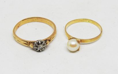 Reunion of two young girl's rings set in...