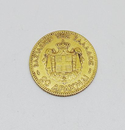 GREECE
Gold coinage of 20 Drachles 1884 To...
