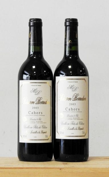 2 bottles
Réserve Borredon - Cahors - Borredon...
