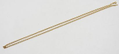 18K gold ovoid link chain
Length: 55 cm
Total...