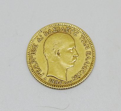 GREECE
Gold coinage of 20 Drachles 1884 To...