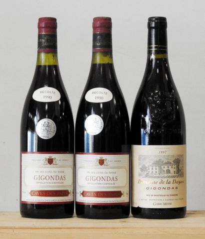 3 bouteilles
-2 Caves des Papes - Gigondas...