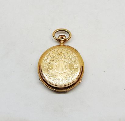 Montre de col, boîtier et cuvette or 18K
Diam.:...
