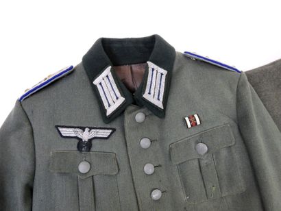 GERMANY. Medical lieutenant's jacket in feldgrau...