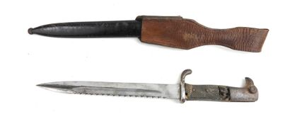 GERMANY. Exit bayonet with checkered grip,...