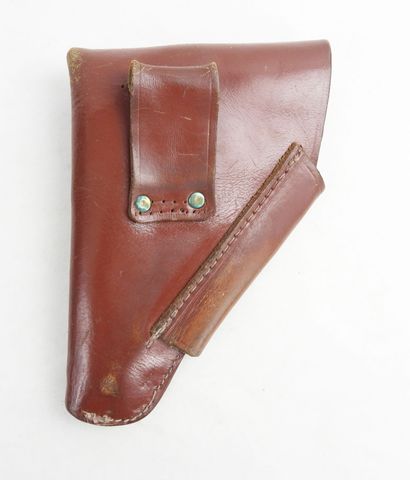 GERMANY. Walther PPK 7.65 brown leather men's...