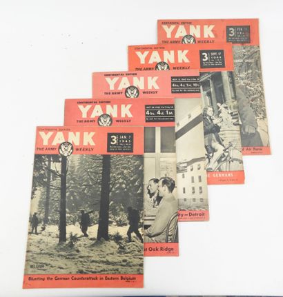 USA. Lot revues Life et Yank : 2 numéros...