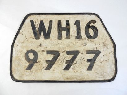 ALLEMAGNE. Plaque de véhicule de la Heer....