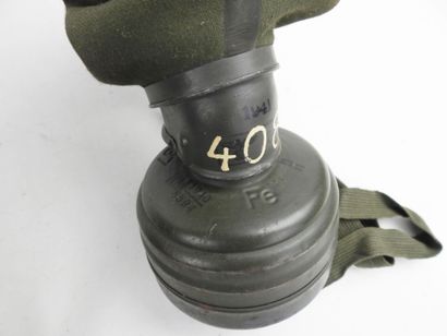 GERMANY. Model 31 iron gas mask painted in...