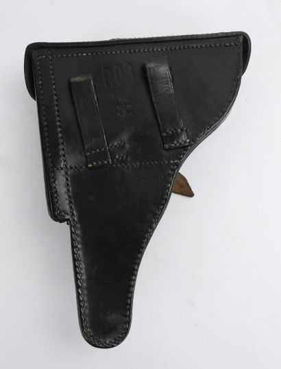 GERMANY. Lüger P08 pistol holster in blackened...