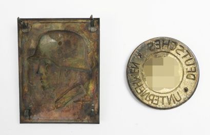 GERMANY. Metal plate (photo album or book...