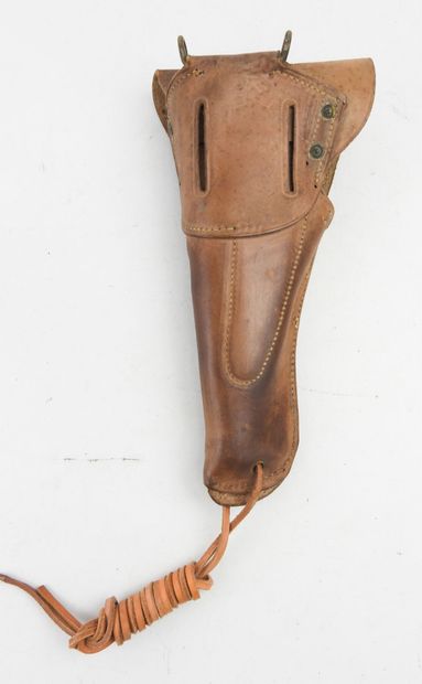 USA. Holster Colt 45, en cuir marron, fabricant...