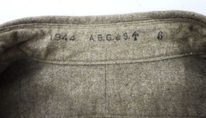 ANGLETERRE. Chemise britannique en drap kaki,...