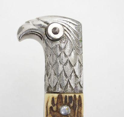 GERMANY. Polizei exit bayonet with deer antler...