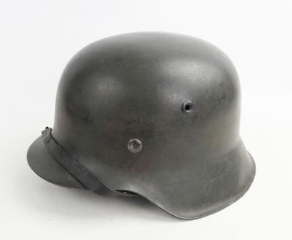 GERMANY. Model 1942 steel helmet painted...