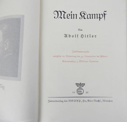 GERMANY. HITLER (Adolf). Mein Kampf - Munich;...