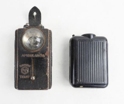 GERMANY. Bakelite flashlight marked and dated...