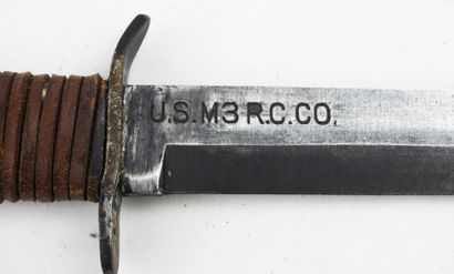 USA. Poignard de combat USM3, poignée modifiée...