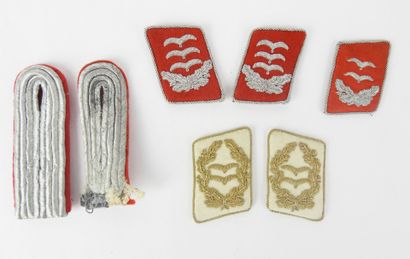 GERMANY. Set of 3 Flak officer collar tabs...