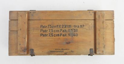 ALLEMAGNE. Caisse en bois marquée 