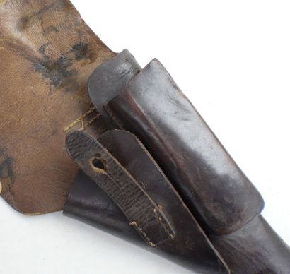 GERMANY. Brown leather GP35 pistol case,...