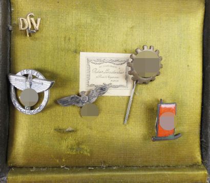 GERMANY. Case containing 15 various badges,...
