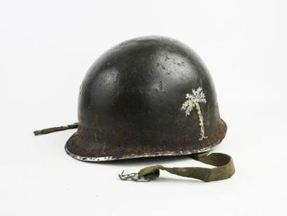 USA. Coque casque M1, boucles et jugulaire...