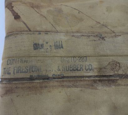 USA. Bouée de sauvetage M1926 en toile caoutchoutée...