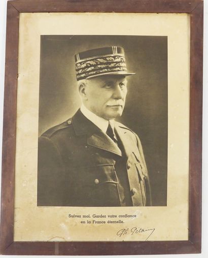 AFFICHES. PROPAGANDE VICHY. Portrait du maréchal...