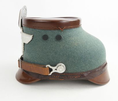 GERMANY. Feldgendarmerie shako in vulcanized...