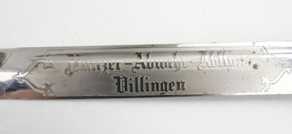 GERMANY. Exit bayonet with deer antler grip,...