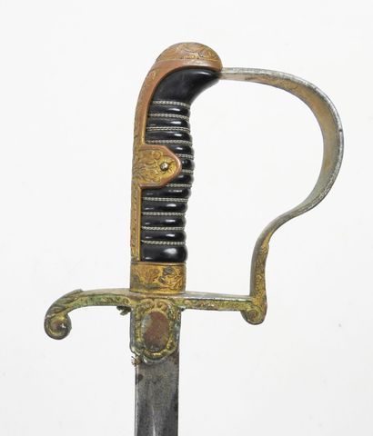 ALLEMAGNE. Sabre d'officier de la Heer, monture...
