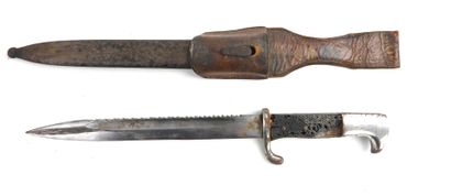 GERMANY. Exit bayonet with checkered grip,...