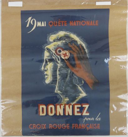 AFFICHES. Croix rouge française, LAURO 