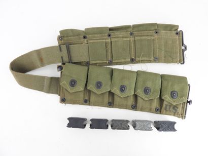 USA. Ceinturon M1 Garand, OD7, daté 1944,...