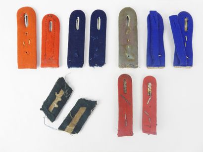 GERMANY. Set of 9 officer's shoulder tabs,...