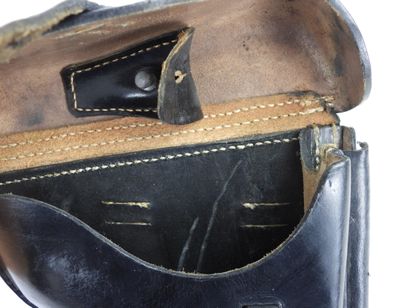GERMANY. Lüger P08 pistol holster in blackened...