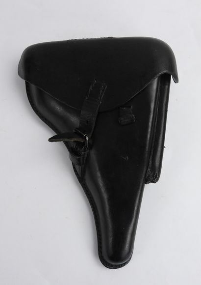 GERMANY. Lüger P08 pistol holster in blackened...