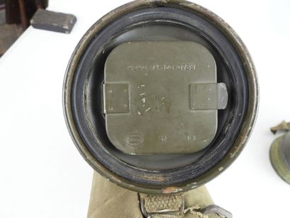 GERMANY. Model 31 iron gas mask painted in...