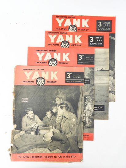 USA. Lot revues Life et Yank : 2 numéros...