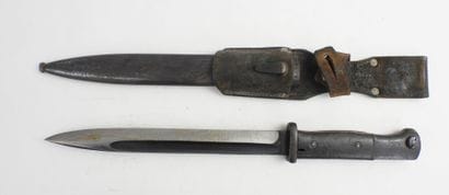 ALLEMAGNE. Baïonnette Mauser 98 K, lame marquée...