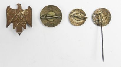 GERMANY. Case containing 15 various badges,...