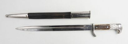 GERMANY. Polizei exit bayonet with deer antler...